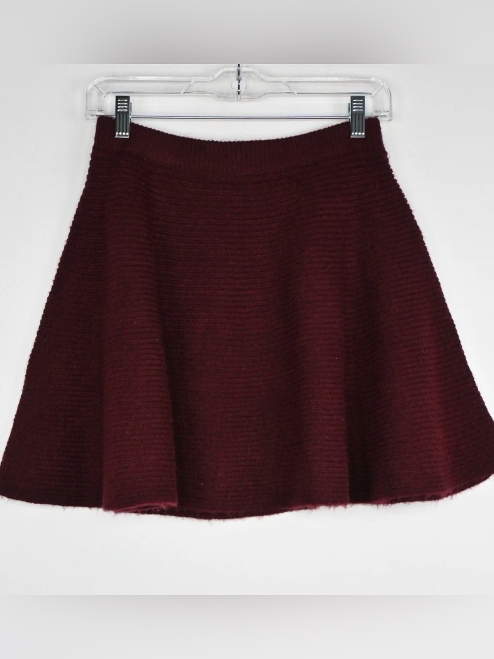 Women's Scoop Sweater Mini Skirt  burgundy M (8-10)